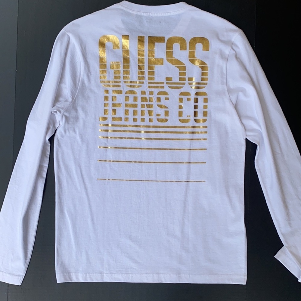 New GUESS Mens Long Sleeve Shirt SZ M